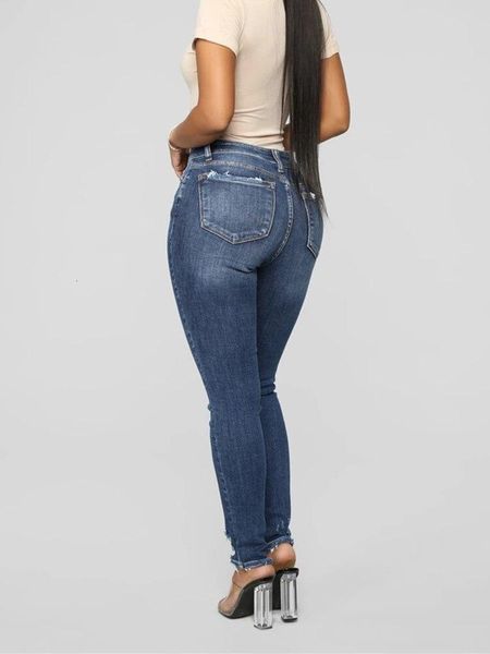 est women stretch ripped elestic distressed ny high waist denim pants shredded jeans trousers, Blue
est women stretch ripped elestic distressed ny high waist denim pants shredded jeans trousers, Blue