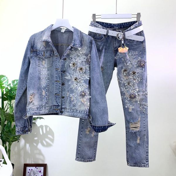 women's jackets fashion women autumn heavy beading three-dimensional flower hole denim female basic jeans short jacket, Black;brown
women's jackets fashion women autumn heavy beading three-dimensional flower hole denim female basic jeans short jacket, Black;brown