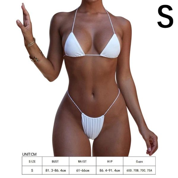 women's swimwear swimsuit strappy bikini solid color split swimming women bathing suit, White;black
women's swimwear swimsuit strappy bikini solid color split swimming women bathing suit, White;black