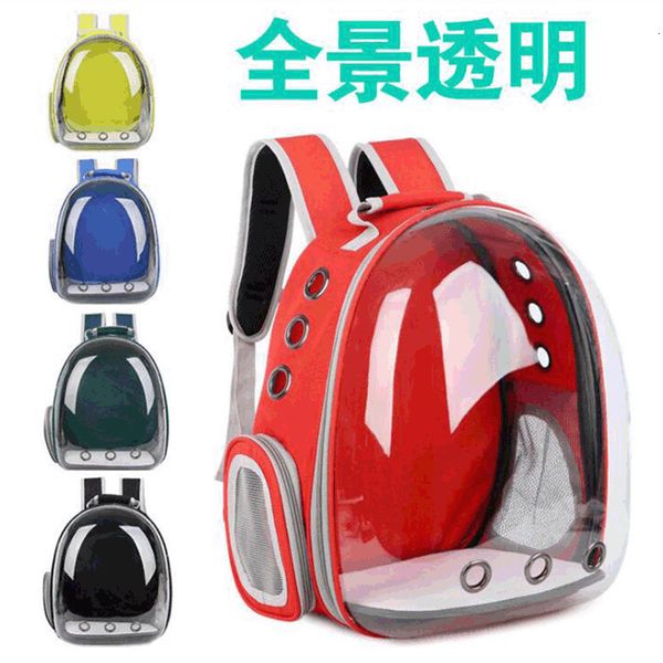 double transparent air box cat pet going out traveling portable single shoulder bag 
double transparent air box cat pet going out traveling portable single shoulder bag