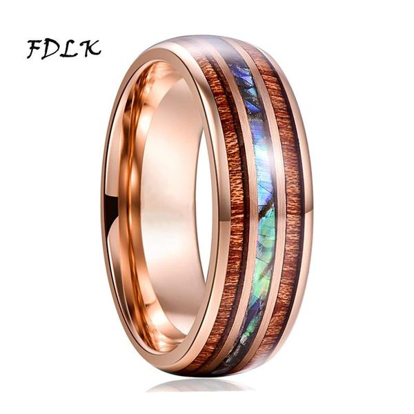 wedding rings fdlk fashion 8mm rose gold stainless steel hawaiian koa wood and abalone shell opal inlay ring band men's jewelry, Slivery;golden
wedding rings fdlk fashion 8mm rose gold stainless steel hawaiian koa wood and abalone shell opal inlay ring band men's jewelry, Slivery;golden