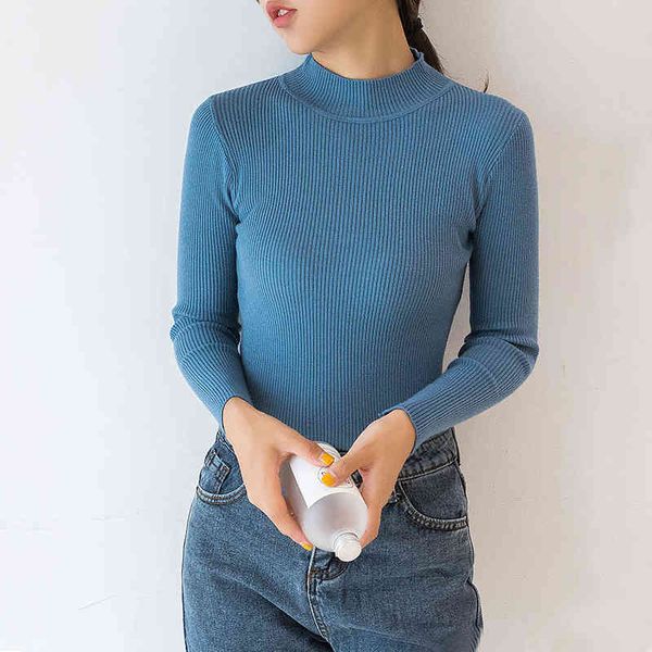 korean sweater women turtleneck s for long sleeve pullover casual woman basic autumn solid s 210427, White
korean sweater women turtleneck s for long sleeve pullover casual woman basic autumn solid s 210427, White
