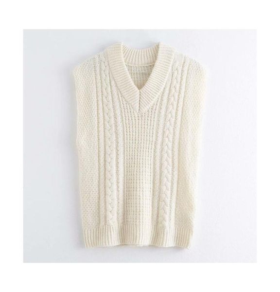 women's vests casual creamy white woman sleeve sweater 2021 spring-autumn fashion solid v-neck ladies knitted vest elegant sweet pullov, Black;white
women's vests casual creamy white woman sleeve sweater 2021 spring-autumn fashion solid v-neck ladies knitted vest elegant sweet pullov, Black;white