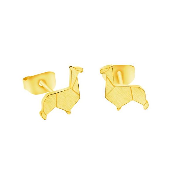 stud animal earrings for women origami giraffe rose gold stainless steel dinosaur gift accessories jewellery bff, Golden;silver
stud animal earrings for women origami giraffe rose gold stainless steel dinosaur gift accessories jewellery bff, Golden;silver