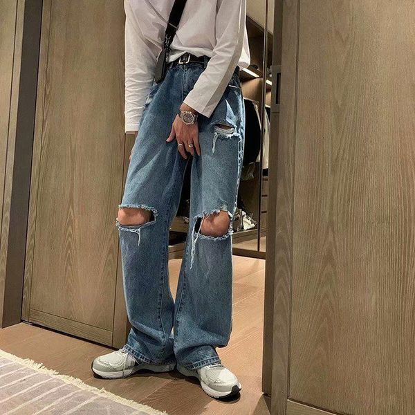 men's jeans summer ripped wide-leg fashion baggy blue men streetwear loose hip-hop hole straight denim trousers mens s-xl
men's jeans summer ripped wide-leg fashion baggy blue men streetwear loose hip-hop hole straight denim trousers mens s-xl