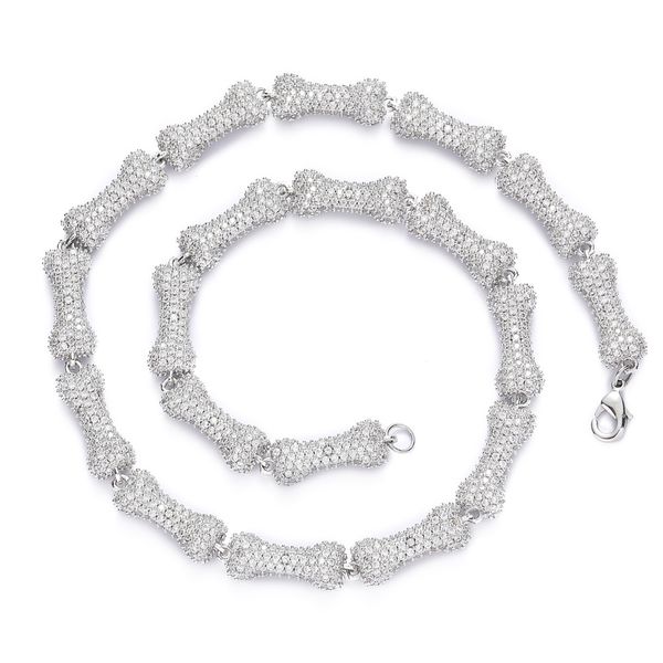 new hip hop bone necklace 10mm full zircon pink bracelet personality fashion all-match men's and women's jewelry, Silver
new hip hop bone necklace 10mm full zircon pink bracelet personality fashion all-match men's and women's jewelry, Silver