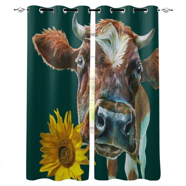 curtain & drapes vintage dark green cow holding a sunflower printed window curtains living room bedroom children modern home decor
curtain & drapes vintage dark green cow holding a sunflower printed window curtains living room bedroom children modern home decor
