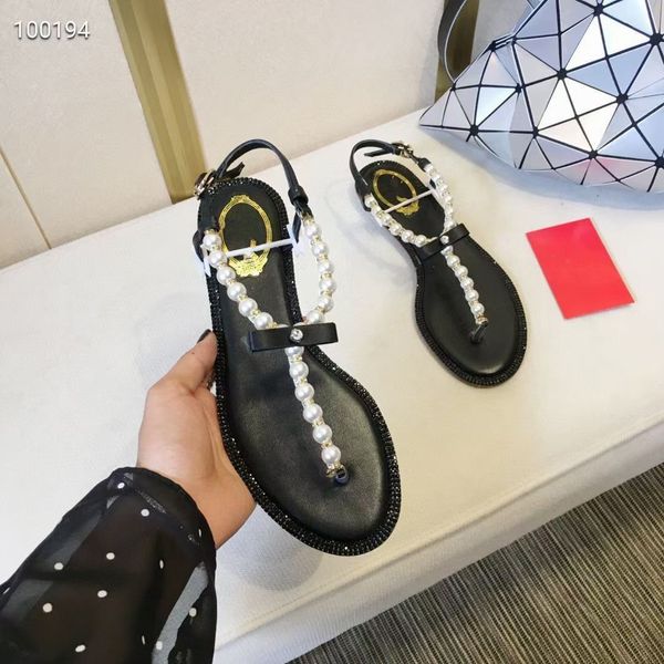 summer classic rc t-strap bow flat shoes sandals 2021 fashion luxury designer flip flops women sandal with pearls kmjj002, Black
summer classic rc t-strap bow flat shoes sandals 2021 fashion luxury designer flip flops women sandal with pearls kmjj002, Black