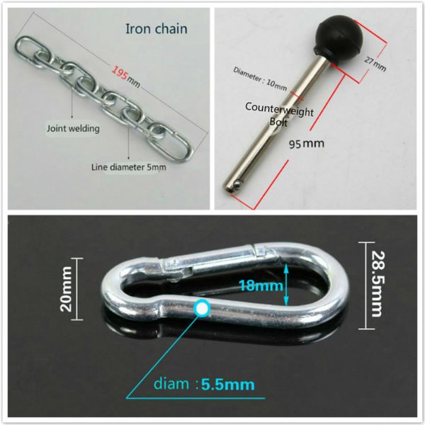 counterweight bolt pin metal chains screws pumpkin keys home gym machines diy fitness equipment joints anaerobic practice wire iron chain ac
counterweight bolt pin metal chains screws pumpkin keys home gym machines diy fitness equipment joints anaerobic practice wire iron chain ac