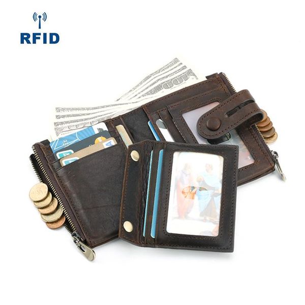 wallets men's wallet rfid anti-theft brush multi-functional buckle zipper retro casual real-leather bag, Red;black
wallets men's wallet rfid anti-theft brush multi-functional buckle zipper retro casual real-leather bag, Red;black