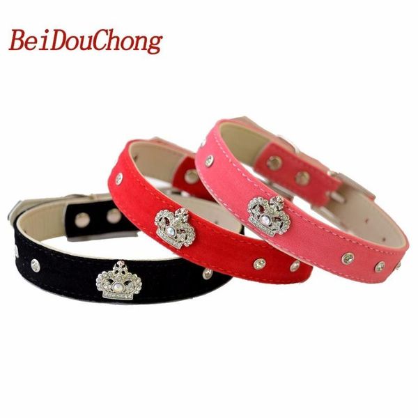 dog collars & leashes wholesale velvet leather dog-collar diamante crown accessory pet puppy cat neck strap for small dogs size s m
dog collars & leashes wholesale velvet leather dog-collar diamante crown accessory pet puppy cat neck strap for small dogs size s m