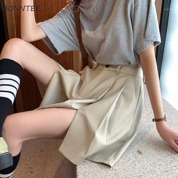 women's shorts women summer fashion side-slit soft korean style high waist all-match oversize solid casual streetwear female simple, White;black
women's shorts women summer fashion side-slit soft korean style high waist all-match oversize solid casual streetwear female simple, White;black