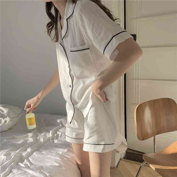 women's sleepwear 8 color women summer pajamas set solid 100% cotton sleepwear 2 piece short sleeve shorts home suit homewear, Black;red
women's sleepwear 8 color women summer pajamas set solid 100% cotton sleepwear 2 piece short sleeve shorts home suit homewear, Black;red