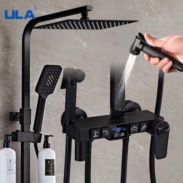 bathroom shower sets ula thermostatic faucet digital display mixer tap bathtub black 4-way rainfall system
bathroom shower sets ula thermostatic faucet digital display mixer tap bathtub black 4-way rainfall system