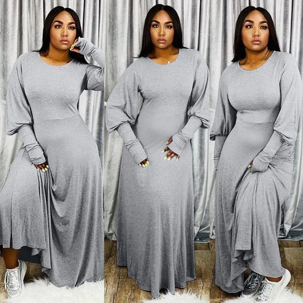 casual autumn winter women solid loose dress female o-neck lantern long sleeve maxi dresses 4xl plus size for, Black;gray
casual autumn winter women solid loose dress female o-neck lantern long sleeve maxi dresses 4xl plus size for, Black;gray