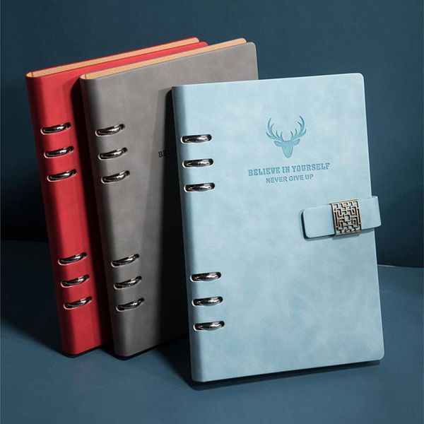 notepads 200 pages a5 loose-leaf notebook business meeting record book office leather detachable, Purple;pink
notepads 200 pages a5 loose-leaf notebook business meeting record book office leather detachable, Purple;pink