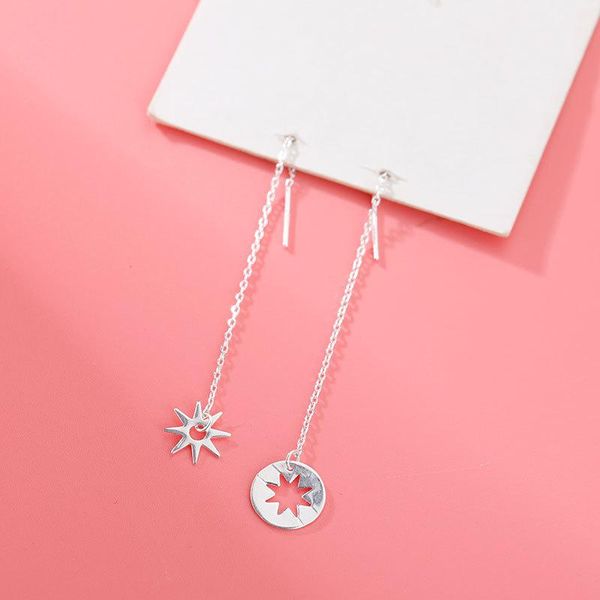 stud s925 sterling silver eight-pointed star earrings, simple and fashionable, hollow but sun-shaped asymmetric earrings, Golden;silver
stud s925 sterling silver eight-pointed star earrings, simple and fashionable, hollow but sun-shaped asymmetric earrings, Golden;silver