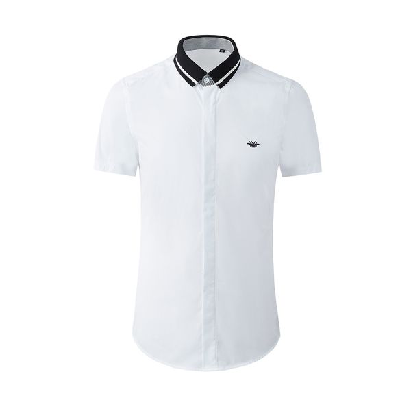 business shirt deluxe and fashion brand bee embroidery summer slim thread lapel casual short sleeve men's white, White;black
business shirt deluxe and fashion brand bee embroidery summer slim thread lapel casual short sleeve men's white, White;black