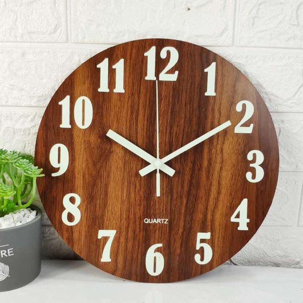 creative luminous wooden wall clock simple living room home decoration silent quartz clocks
creative luminous wooden wall clock simple living room home decoration silent quartz clocks