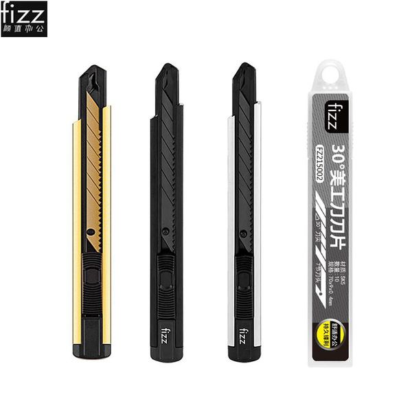 smart home control fizz aluminum alloy utility knife gold metal blade self-locking design sharp angle with fracture cutter office
smart home control fizz aluminum alloy utility knife gold metal blade self-locking design sharp angle with fracture cutter office