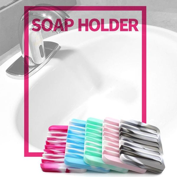 soap dishes comb silicone holder anti-skid drain box home travel bathroom set
soap dishes comb silicone holder anti-skid drain box home travel bathroom set