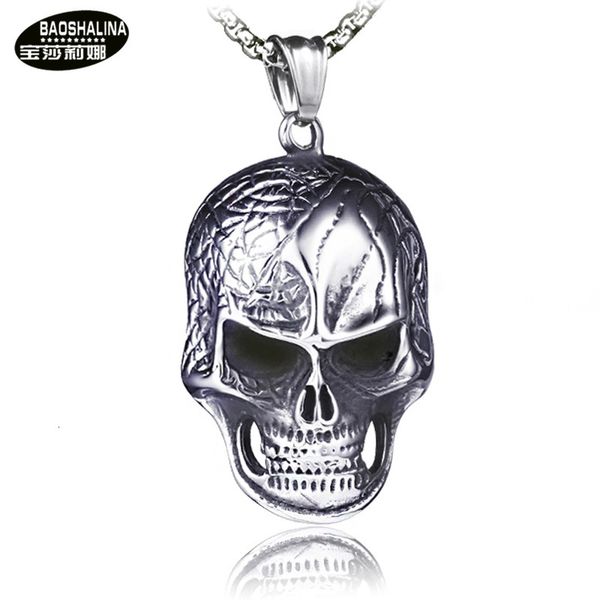 hip hop punk street titanium steel necklace trendy man skull pendant stainless, Silver
hip hop punk street titanium steel necklace trendy man skull pendant stainless, Silver