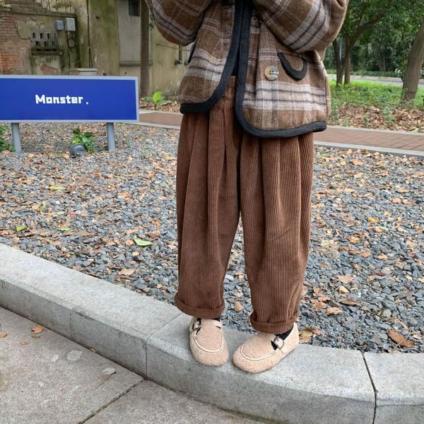 trousers mila chou 2021 autumn winter children corduroy loose long pants baby boy girls warm soft harem for kids 2-8y, Blue
trousers mila chou 2021 autumn winter children corduroy loose long pants baby boy girls warm soft harem for kids 2-8y, Blue