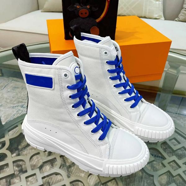 women squad casual shoes platform cotton canvas sneakers lady luxury designer trainers treaded rubber outsole shoe chunky boot with box 6652, Black
women squad casual shoes platform cotton canvas sneakers lady luxury designer trainers treaded rubber outsole shoe chunky boot with box 6652, Black