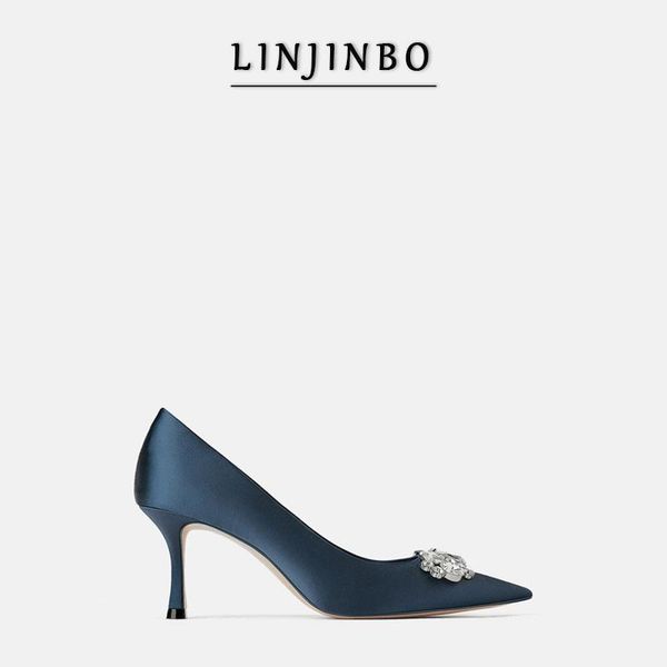 dress shoes satin high heels women luxury rhinestones design pumps lady pointed toe elegance wedding party stiletto office work shos, Black
dress shoes satin high heels women luxury rhinestones design pumps lady pointed toe elegance wedding party stiletto office work shos, Black