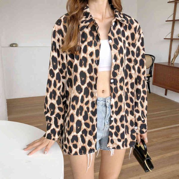 shirts korean version of the long-sleeved spring and autumn leopard female harajuku mid-length fashion wild retro base shirt, White
shirts korean version of the long-sleeved spring and autumn leopard female harajuku mid-length fashion wild retro base shirt, White
