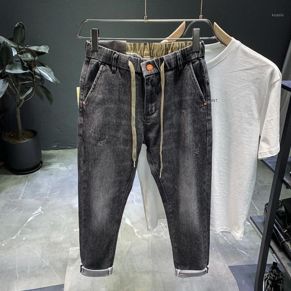 men's jeans loose stylish motorcycle darkgray style korean harlan all-match harajuku ins beam feet casual pants men, Blue
men's jeans loose stylish motorcycle darkgray style korean harlan all-match harajuku ins beam feet casual pants men, Blue