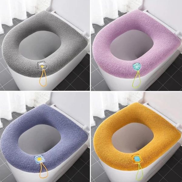 toilet seat covers 1pcs non-slip with handle thick knitted ring cushion household washable t2m9
toilet seat covers 1pcs non-slip with handle thick knitted ring cushion household washable t2m9