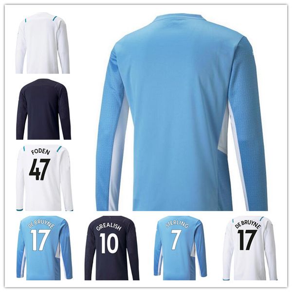 long sleeve #10 grealish blue moon soccer jersey home 2021 2022 away white foot shirt #7 sterling #17 de bruyne #9 g.jesus third full sets f, Black;yellow
long sleeve #10 grealish blue moon soccer jersey home 2021 2022 away white foot shirt #7 sterling #17 de bruyne #9 g.jesus third full sets f, Black;yellow