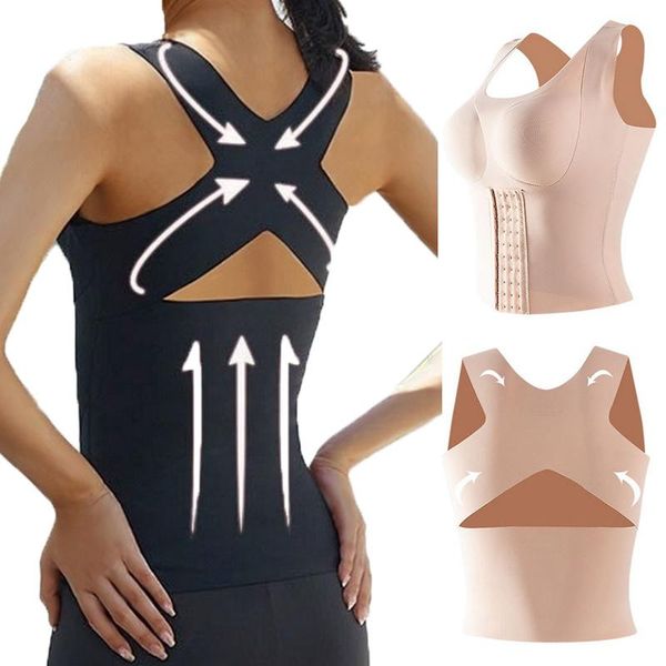 women's shapers women reducing girdle posture corrector bras seamless underwear slimming belly sheath cross back tank body fitness ves, Black;white
women's shapers women reducing girdle posture corrector bras seamless underwear slimming belly sheath cross back tank body fitness ves, Black;white