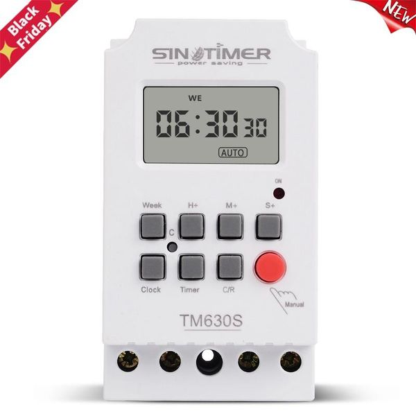 second setting digital timer switch 24hr 7 days weekly programmable time relay voltage output high load power 30a timers
second setting digital timer switch 24hr 7 days weekly programmable time relay voltage output high load power 30a timers