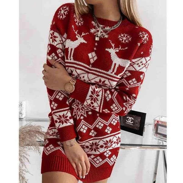 women's sweaters winter dresses for women christmas clothes sweater print round xmas neck long sleeve dress female clothing zvf2, White;black
women's sweaters winter dresses for women christmas clothes sweater print round xmas neck long sleeve dress female clothing zvf2, White;black
