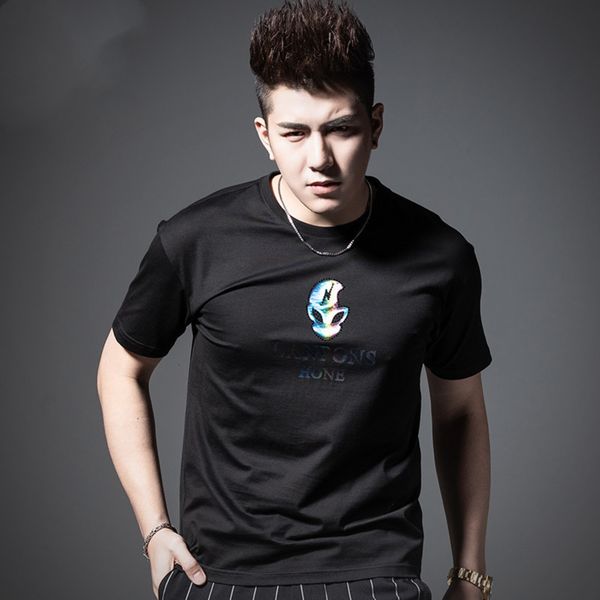 men's polo shirt neuderson short sve 2021 0 colorful printed round ne t-shirt trend slim brand top, White;black
men's polo shirt neuderson short sve 2021 0 colorful printed round ne t-shirt trend slim brand top, White;black