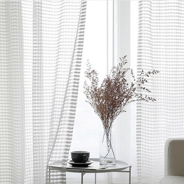 curtain & drapes white warp knitted sheer tulle curtains for living room chinese modern simple lattice woven volie decor kitchen balcony m23
curtain & drapes white warp knitted sheer tulle curtains for living room chinese modern simple lattice woven volie decor kitchen balcony m23