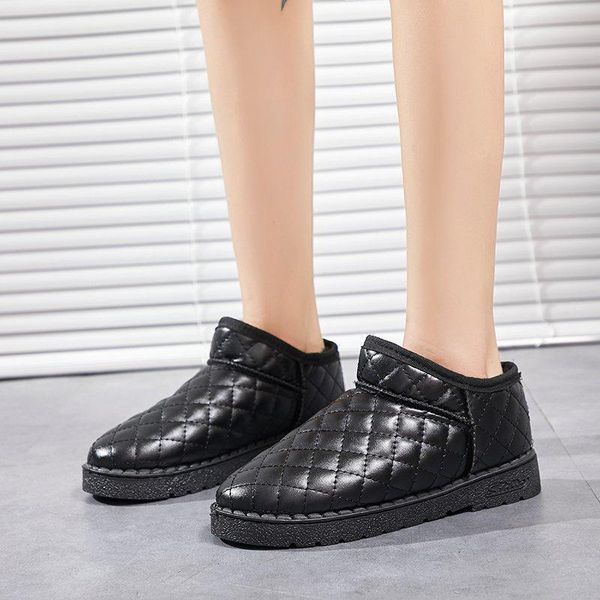 boots snow women shoes 2021 winter woman ankle boot fashion plus size flat booties keep warm ladies cotton shoe botas mujer, Black 
boots snow women shoes 2021 winter woman ankle boot fashion plus size flat booties keep warm ladies cotton shoe botas mujer, Black