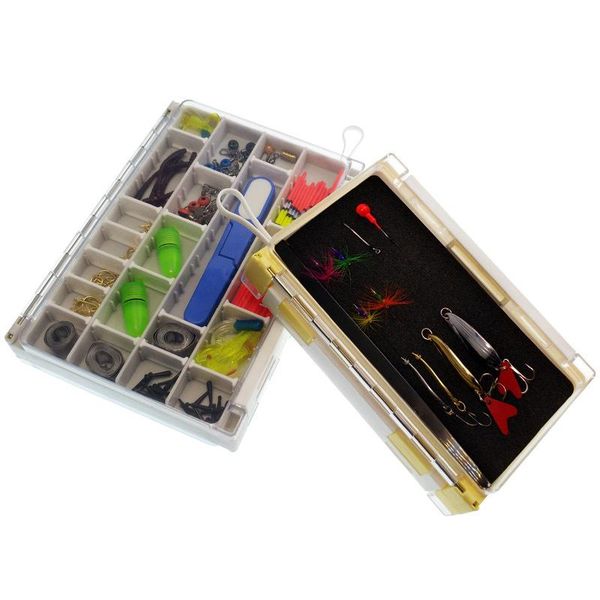 double-sided fishing box multi-function storage plastic tackle boxes for hook lure small accessories
double-sided fishing box multi-function storage plastic tackle boxes for hook lure small accessories