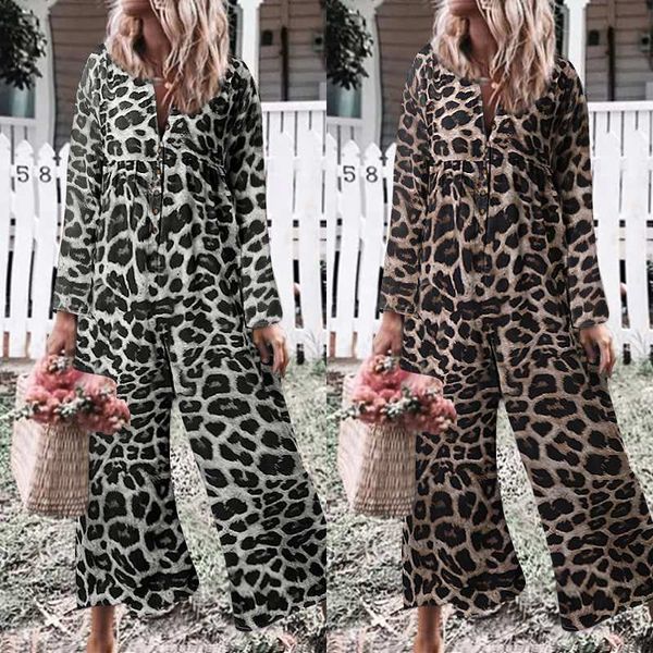 women's jumpsuits & rompers vintage leopard print celmia women long casual sleeve wide leg pants loose playsuit plus size 7 vjdn, Black;white
women's jumpsuits & rompers vintage leopard print celmia women long casual sleeve wide leg pants loose playsuit plus size 7 vjdn, Black;white