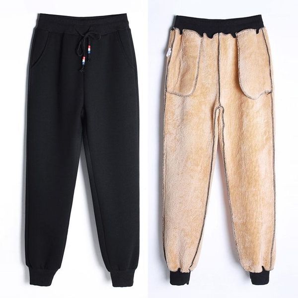 women's pants & capris winter cashmere harem warm velvet thick lamb wool sweatpant pant for women loose casual trousers, Black;white
women's pants & capris winter cashmere harem warm velvet thick lamb wool sweatpant pant for women loose casual trousers, Black;white
