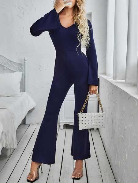 solid flounce sleeve flare leg jumpsuit f4ov#, White
solid flounce sleeve flare leg jumpsuit f4ov#, White