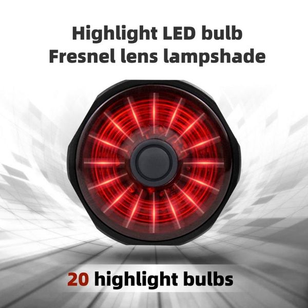 smart bicycle light bike rear auto start/sbrake sensing ipx6 waterproof usb charge cycling tail taillights lights
smart bicycle light bike rear auto start/sbrake sensing ipx6 waterproof usb charge cycling tail taillights lights