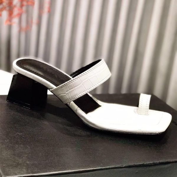 block high heels women sandals fashion thong slip on slippers summer shoes woman, Black
block high heels women sandals fashion thong slip on slippers summer shoes woman, Black