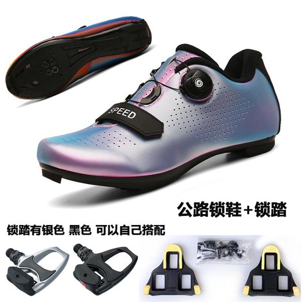 cycling footwear road bicycle lock shoes breathable mountain bike self-locking pedal set men's and women's s, Black
cycling footwear road bicycle lock shoes breathable mountain bike self-locking pedal set men's and women's s, Black