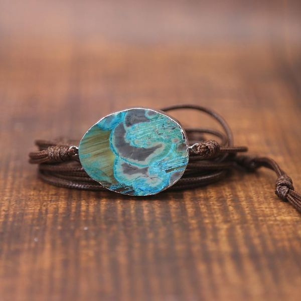 Leather Bracelet Unique Mixed Natural Stones Gilded Stone Charm 5 Strands Wrap Women Men Bracelets Handmade Boho Tennis, Golden;silver
Leather Bracelet Unique Mixed Natural Stones Gilded Stone Charm 5 Strands Wrap Women Men Bracelets Handmade Boho Tennis, Golden;silver