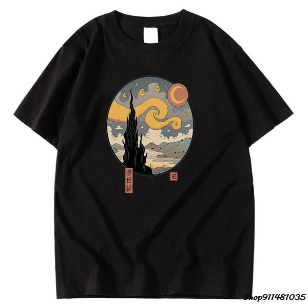 starry ukiyo-e night print men tshirts short sleeve crewneck casual loose tee shirt oversized breathable male tshirt men's t-shirts, White;black
starry ukiyo-e night print men tshirts short sleeve crewneck casual loose tee shirt oversized breathable male tshirt men's t-shirts, White;black
