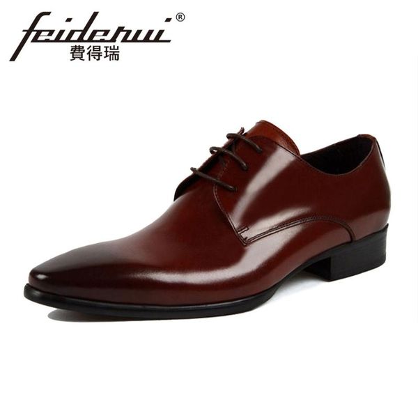 dress shoes basic genuine leather handmade men's wedding party footwear italian pointed toe derby man formal office ymx381, Black
dress shoes basic genuine leather handmade men's wedding party footwear italian pointed toe derby man formal office ymx381, Black