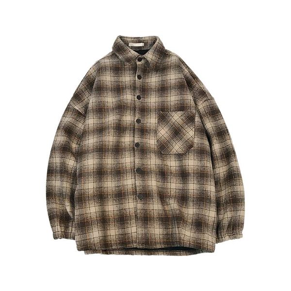 men's casual shirts 2021 autumn ins wind day hong kong style chic literary men and women thicken plaid jacket shirt gray / yellow s-xl, White;black
men's casual shirts 2021 autumn ins wind day hong kong style chic literary men and women thicken plaid jacket shirt gray / yellow s-xl, White;black